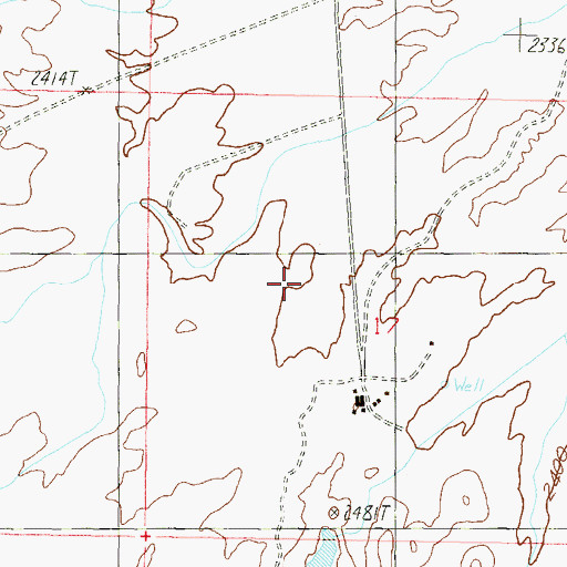 Topographic Map of Flying E Guest Ranch Airport (historical), AZ