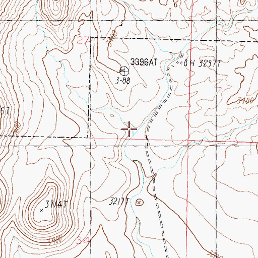 Topographic Map of Washington Hollow, UT