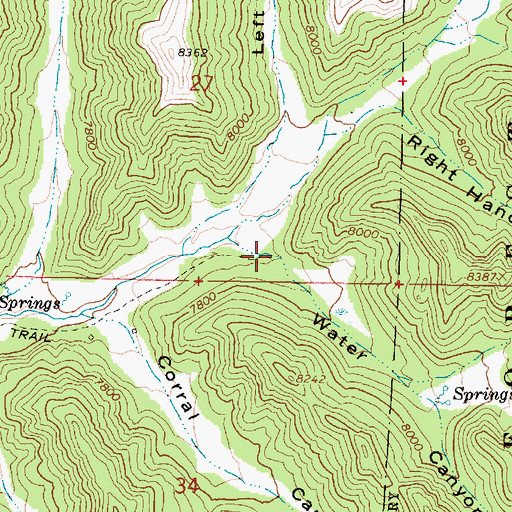 Topographic Map of Water Canyon, UT