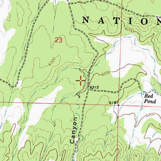 Topographic Map of Water Canyon, UT