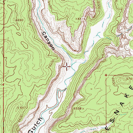 Topographic Map of Water Canyon, UT