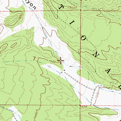 Topographic Map of Water Canyon, UT