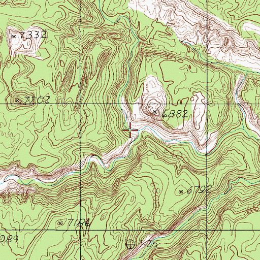 Topographic Map of Water Canyon, UT
