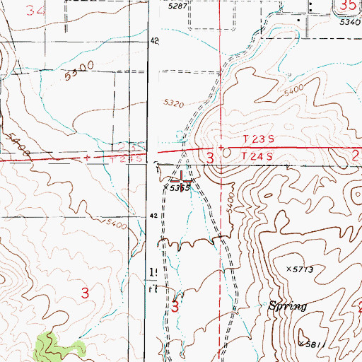 Topographic Map of Water Creek, UT