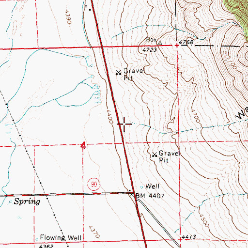 Topographic Map of Water Hollow, UT