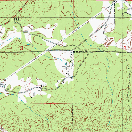 Topographic Map of Alabama Marble Quarry, AL