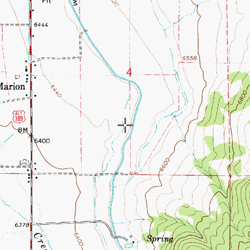 Topographic Map of Weber Provo Diversion Canal, UT
