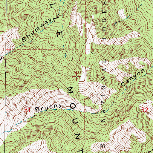 Topographic Map of Wellsville Mountains, UT