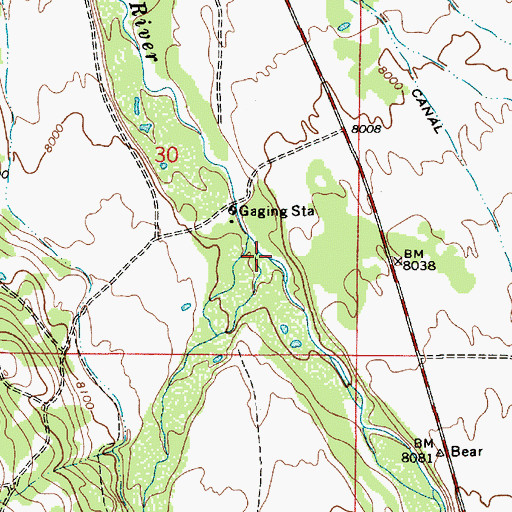 Topographic Map of West Fork Bear River, UT