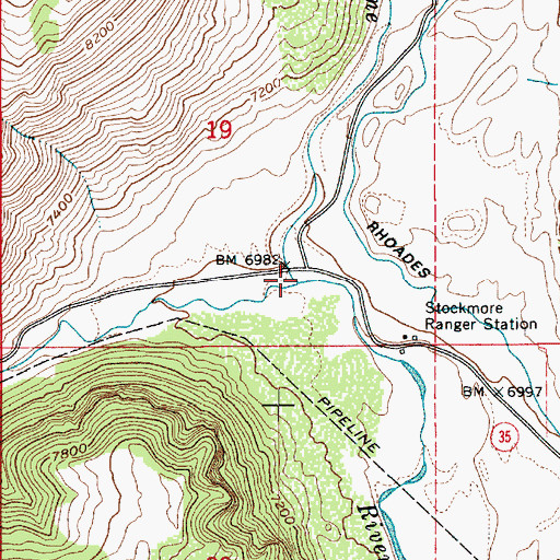 Topographic Map of West Fork Duchesne River, UT