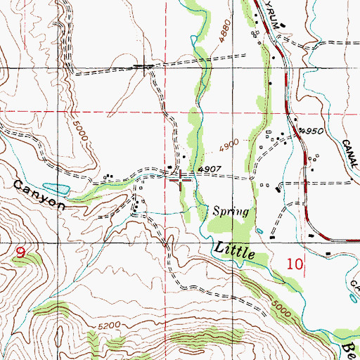 Topographic Map of West Fork Little Bear River, UT