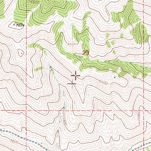 Topographic Map of West Hills, UT