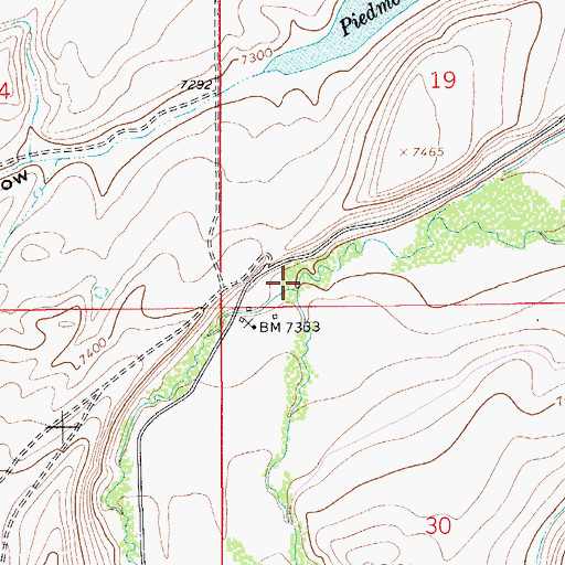 Topographic Map of West Muddy Creek, UT