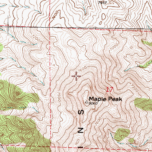 Topographic Map of West Tintic Mountains, UT