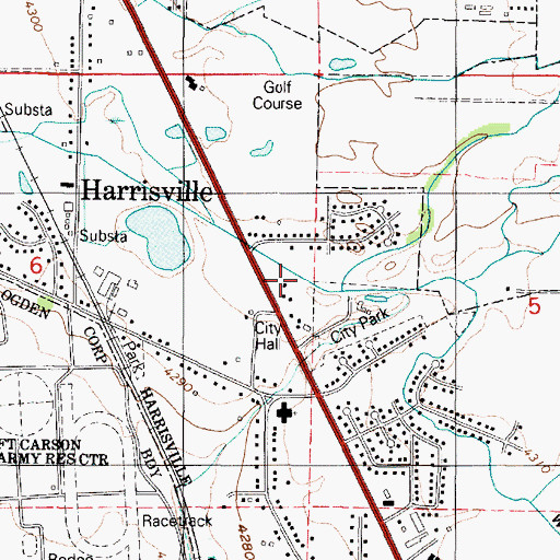Topographic Map of Western Canal, UT