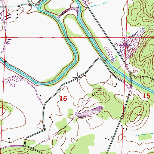 Topographic Map of Ben Lomond Plantation (historical), AL