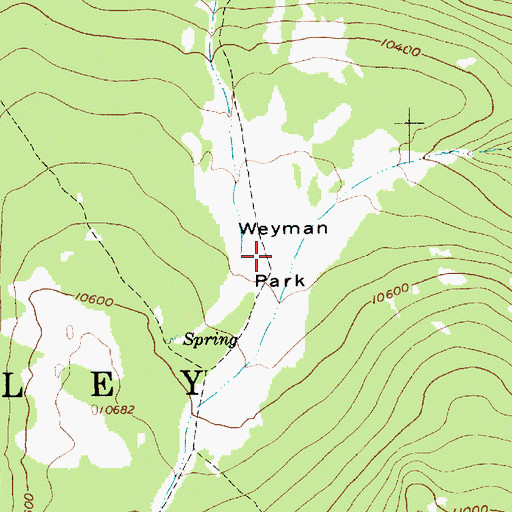 Topographic Map of Weyman Park, UT