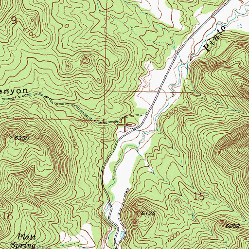 Topographic Map of Wheat Grass Canyon, UT