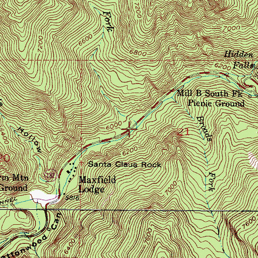 Topographic Map of Whipple Fork, UT