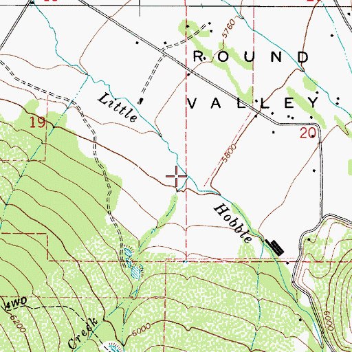 Topographic Map of Whipstock Creek, UT
