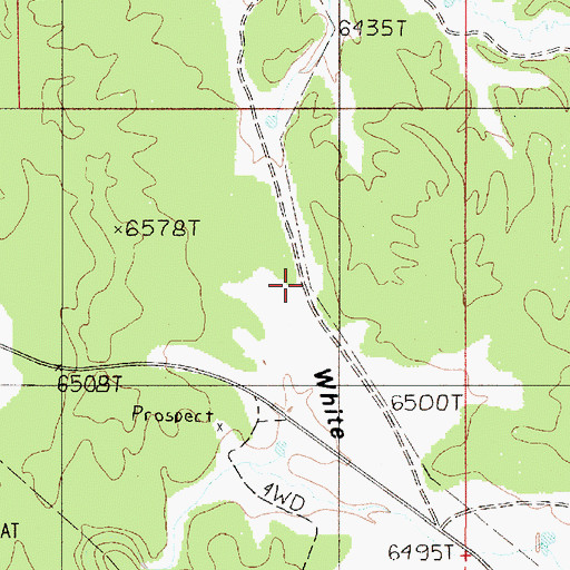Topographic Map of White Canyon Flat, UT