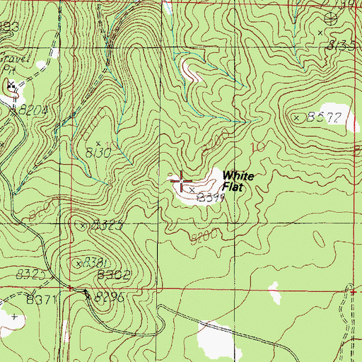 Topographic Map of White Face, UT