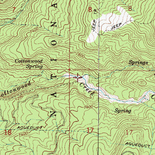 Topographic Map of White Ledge Fork, UT