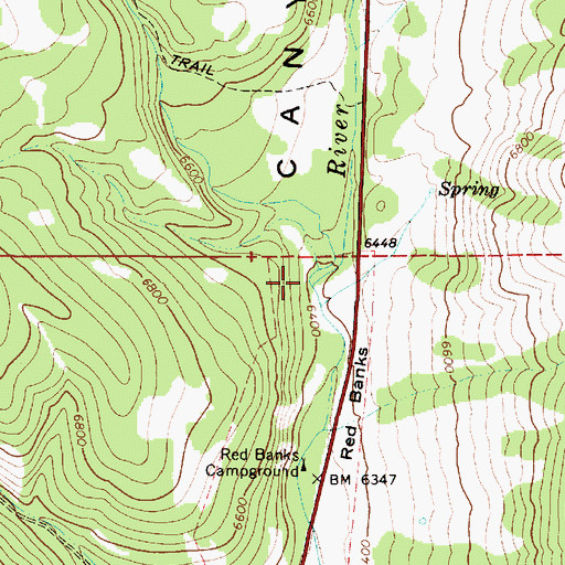 Topographic Map of White Pine Creek, UT