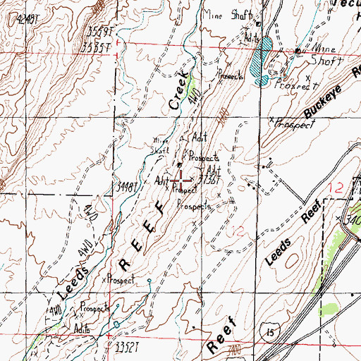 Topographic Map of White Reef, UT