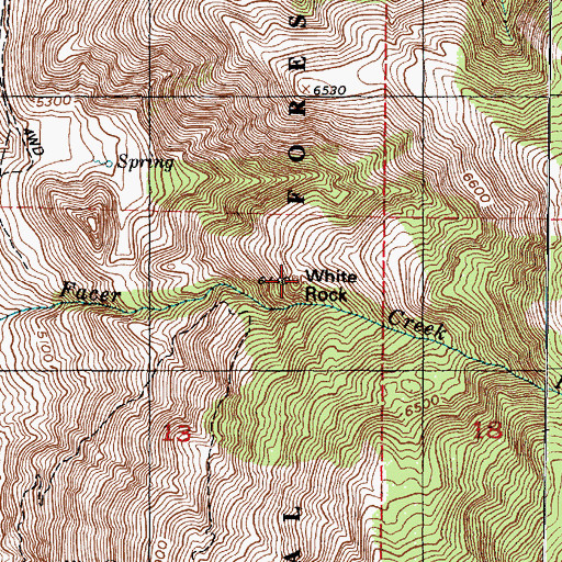 Topographic Map of White Rock, UT