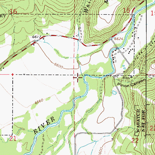 Topographic Map of Whites Creek, UT