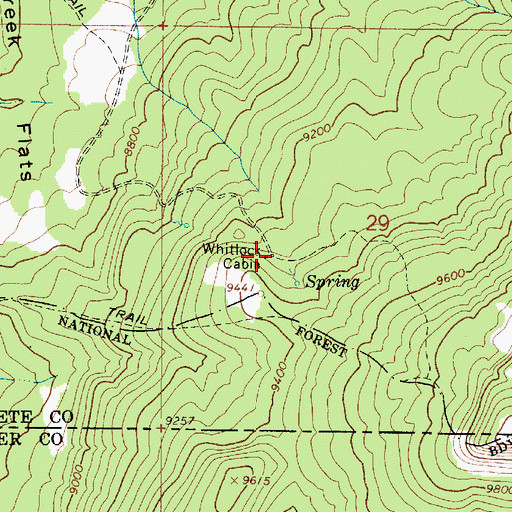 Topographic Map of Whitlock Cabin, UT