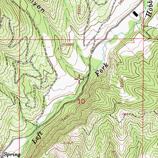 Topographic Map of Whittemore Canyon, UT