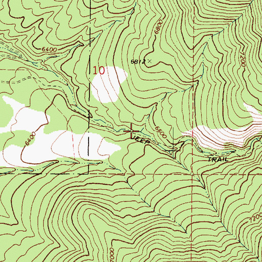 Topographic Map of Wide Canyon, UT