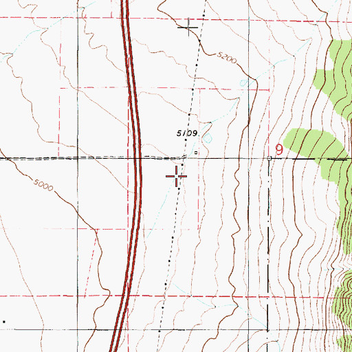 Topographic Map of Wide Canyon, UT