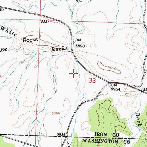 Topographic Map of Wide Hollow, UT