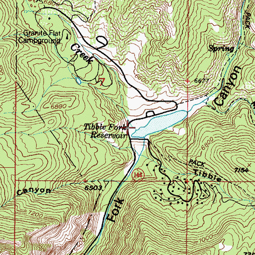 Topographic Map of Wide Hollow, UT
