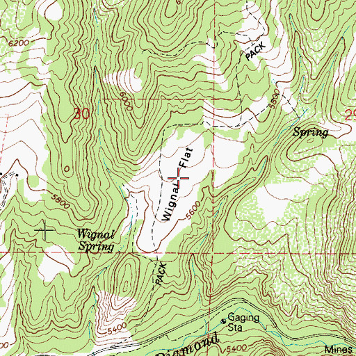 Topographic Map of Wignal Flat, UT