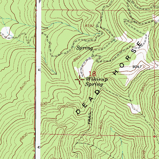 Topographic Map of Wikieup Spring, UT
