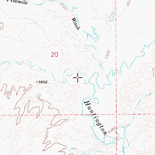 Topographic Map of Wilberg Wash, UT