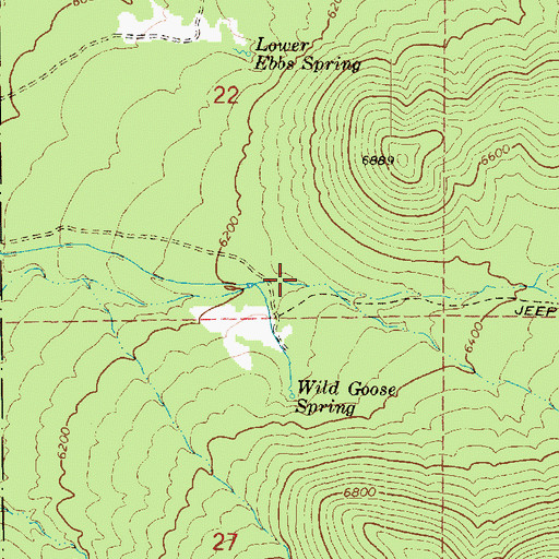 Topographic Map of Wild Goose Canyon, UT