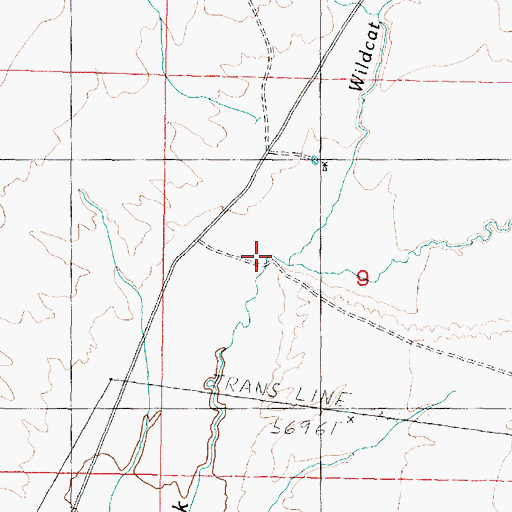 Topographic Map of Wildcat Creek, UT