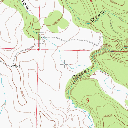 Topographic Map of Wildcat Hollow, UT