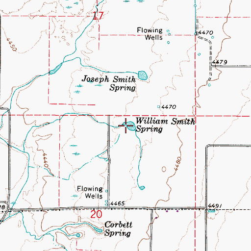 Topographic Map of William Smith Spring, UT