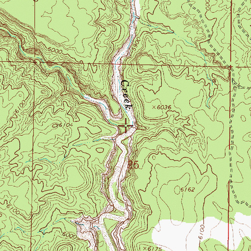Topographic Map of Willis Creek, UT