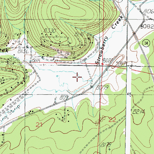 Topographic Map of Willis Creek, UT