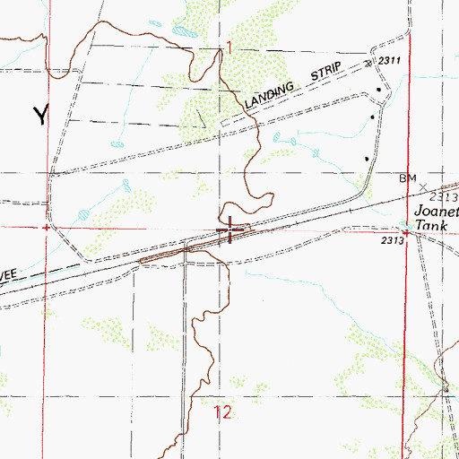 Topographic Map of Forepaugh Railroad Station, AZ