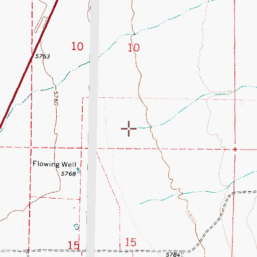 Topographic Map of Willow Creek, UT