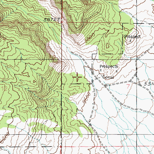Topographic Map of Willow Creek Canyon, UT
