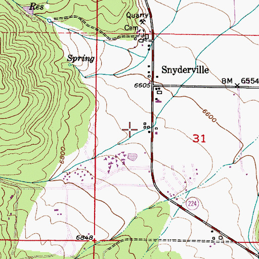 Topographic Map of Willow Draw, UT